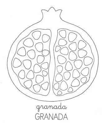 DIBUJOS PARA COLOREAR GRANADAS | Dibujos para colorear DIBUJOS PARA COLOREAR GRANADAS | Dibujos para colorear