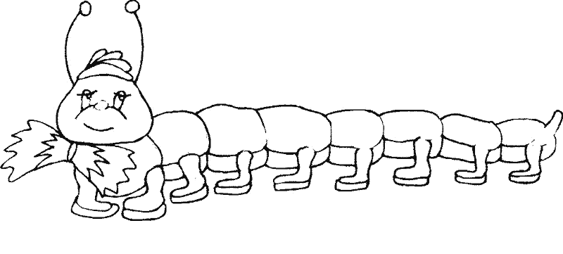 Dibujos para colorear de Gusanos, verme, anélidos, orugas, larvas ... Dibujos para colorear de Gusanos, verme, anélidos, orugas, larvas ...