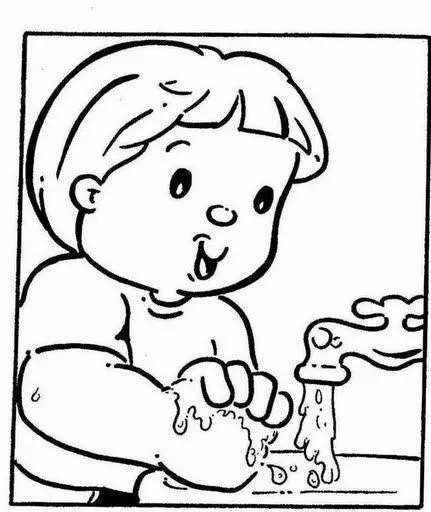 Dibujos de habitos saludables para colorear - Imagui