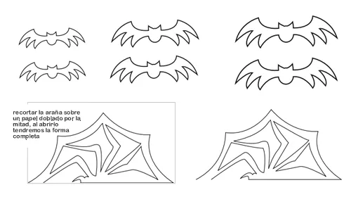 Dibujos para Colorear: Halloween. Arañas y Murciélagos Dibujos para Colorear: Halloween. Arañas y Murciélagos
