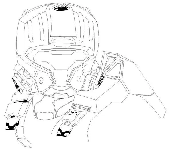 Dibujos para colorear de halo reach - Imagui