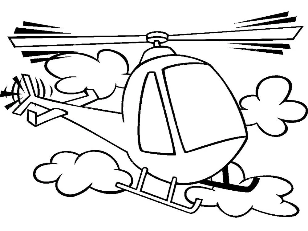 Dibujos para colorear – helicoptero, para desarrollar la ... Dibujos para colorear – helicoptero, para desarrollar la ...