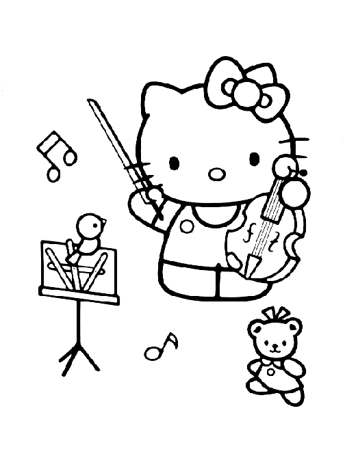 Dibujo violín para colorear e imprimir - Imagui