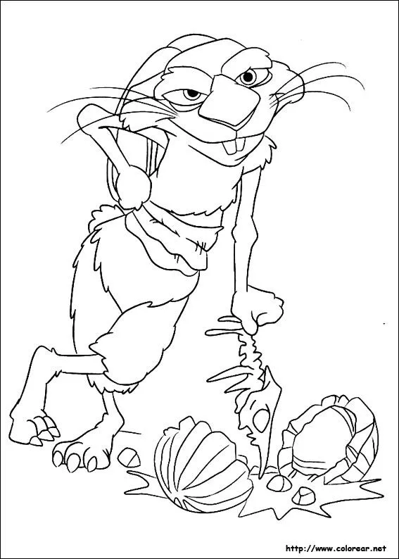Dibujos para colorear de La era de hielo 4 : La formación de los ... Dibujos para colorear de La era de hielo 4 : La formación de los ...