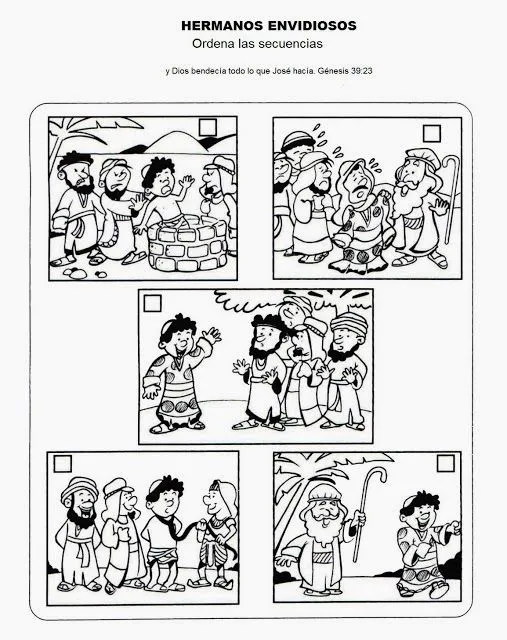 Dibujos Para Colorear De La Historia de Jose | Imagenes Cristianas ...