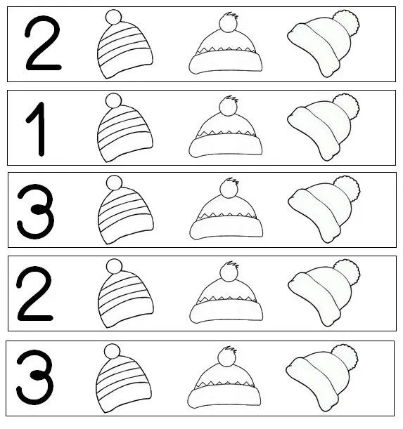 Dibujos para colorear Hojas de trabajo para preescolar Invierno ... Dibujos para colorear Hojas de trabajo para preescolar Invierno ...