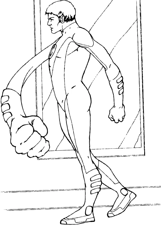 Dibujos para colorear HOMBRE ELASTICO, Mister Fantástico con su ...