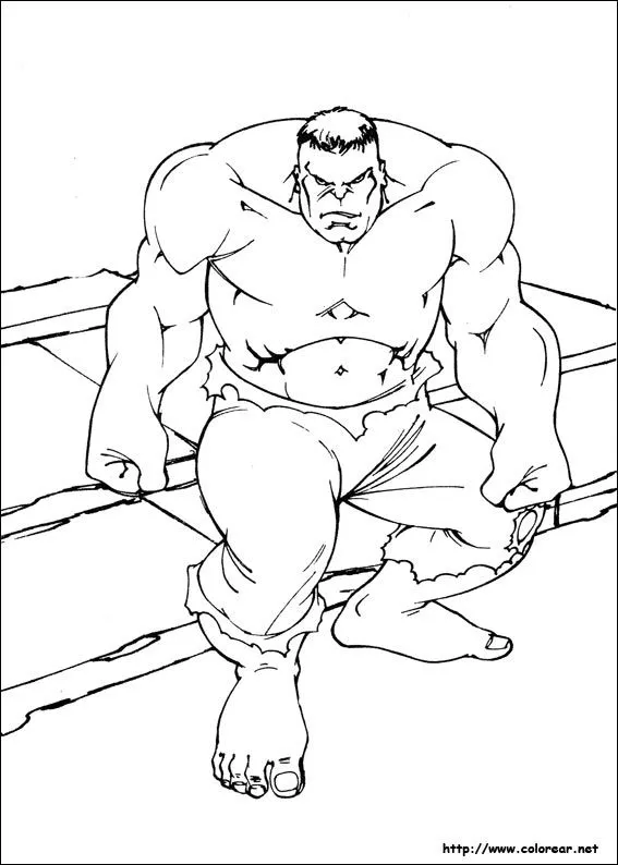 Dibujos de Hulk para colorear en Colorear.net