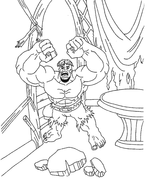 Dibujos para colorear de Hulk, increíble Hulk, la Masa, Plantillas ...