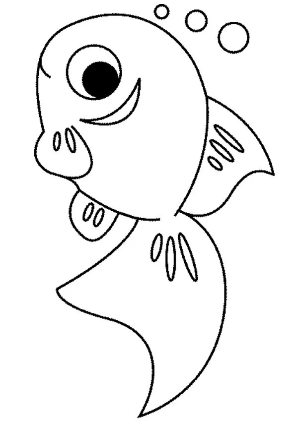 Pescado Dibujos Para Colorear | Dibujos Para Colorear Imagen