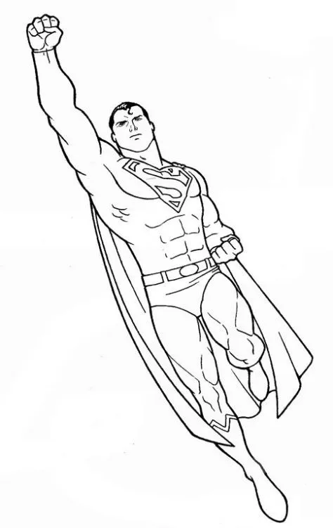 DIBUJOS PARA COLOREAR E IMPRIMIR DE SUPERMAN - Imagui
