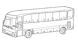 Bus para colorear