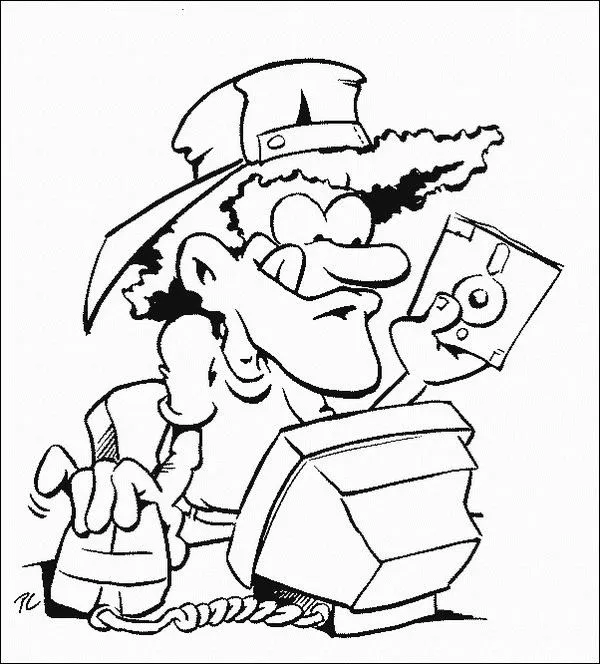 Dibujos para colorear de Informática, Plantillas para colorear de ...