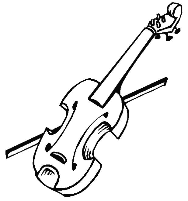 Dibujos para colorear de Instrumentos musicales, Plantillas para ...