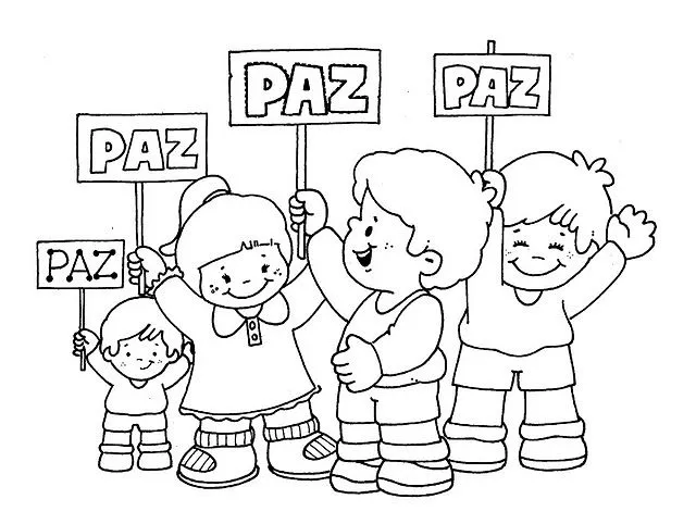 Dibujos para colorear dia mundial de la paz - Imagui