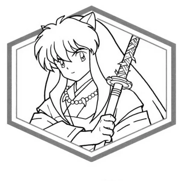 Dibujos para colorear Inuyasha 8