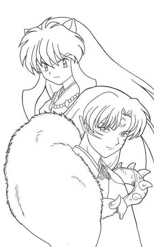 Dibujos para colorear Inuyasha 9