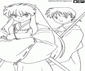 Dibujos para colorear de InuYasha , dibujos para imprimir de ... Dibujos para colorear de InuYasha , dibujos para imprimir de ...