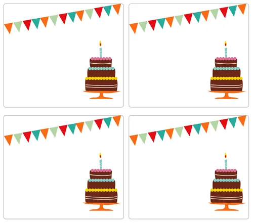 Dibujos para Colorear: Invitaciones de cumpleaños