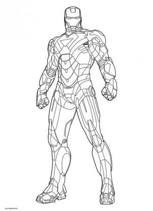 Iron Man para colorear