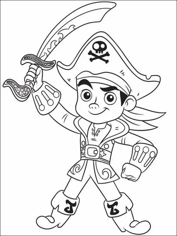 Dibujos para colorear Jake y los Piratas de Nunca Jamas 16