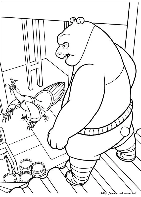 Dibujos para colorear de Kung Fu Panda 2