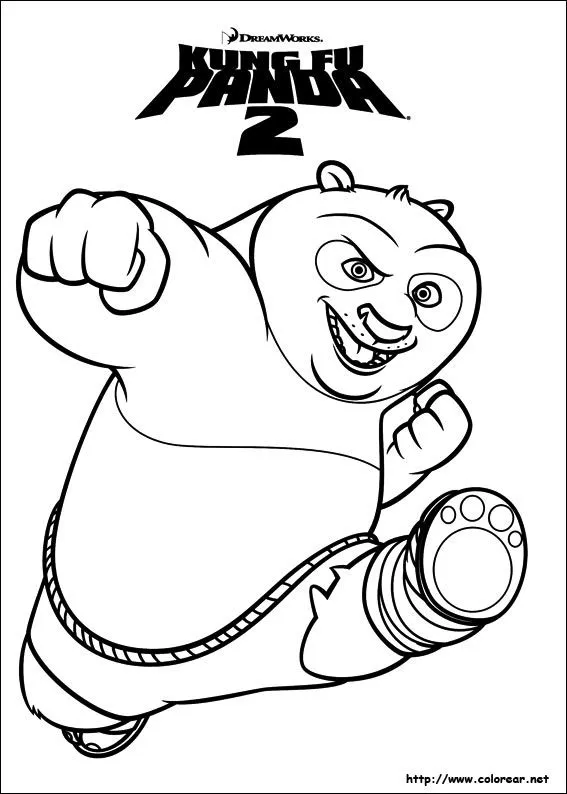 Dibujos para colorear de Kung Fu Panda 2