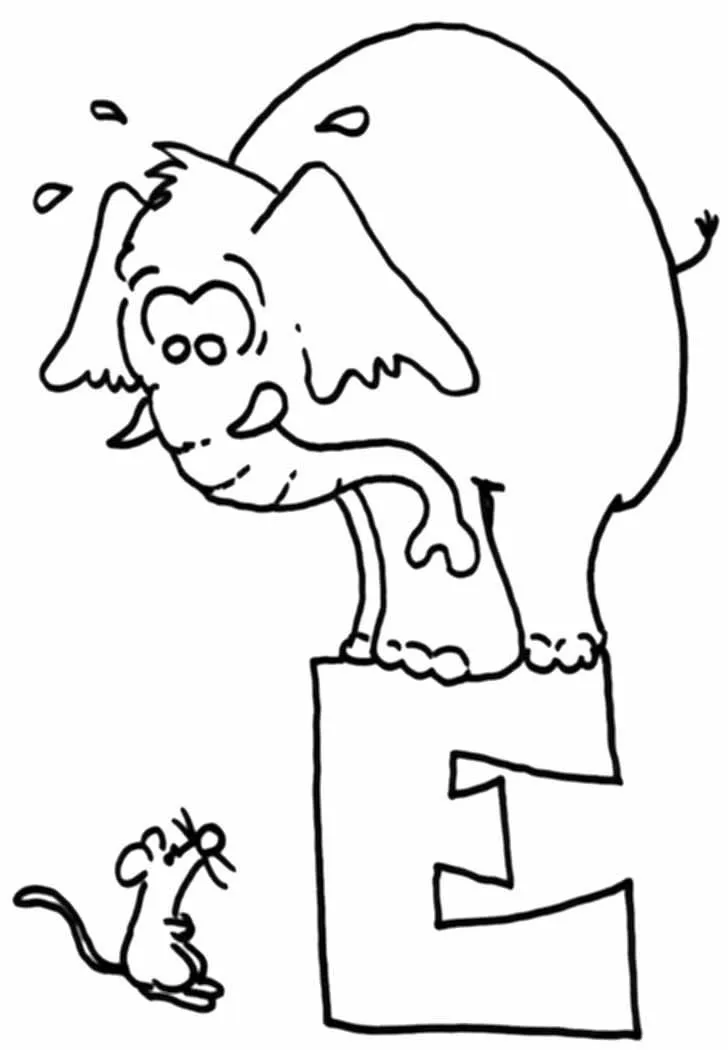 Dibujos para colorear letras | E | Dibujos para recortar y ... Dibujos para colorear letras | E | Dibujos para recortar y ...