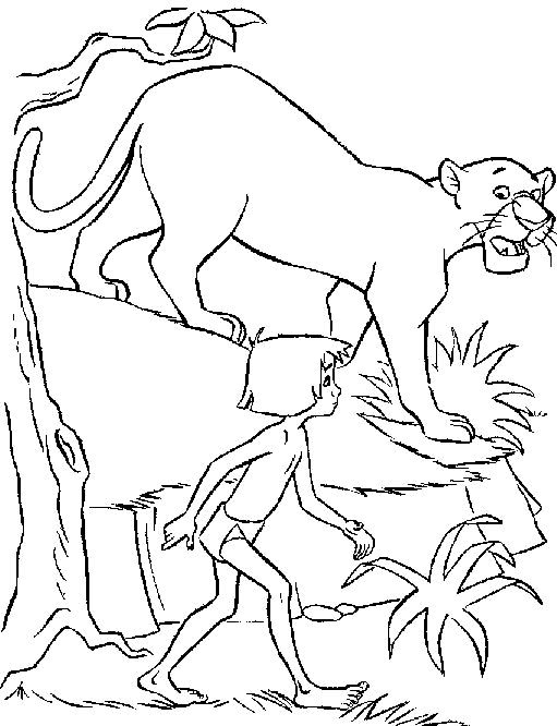 Dibujos para colorear de El libro de la Selva, Plantillas para ...