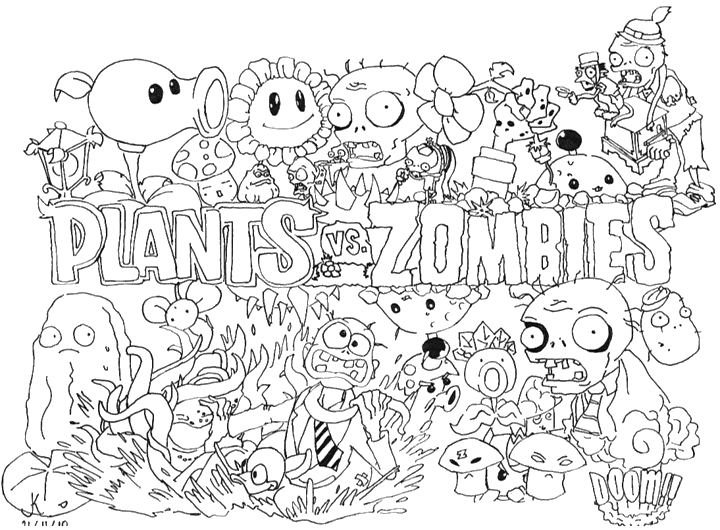 Dibujos para colorear plants vs zombies 2 - Imagui Dibujos para colorear plants vs zombies 2 - Imagui