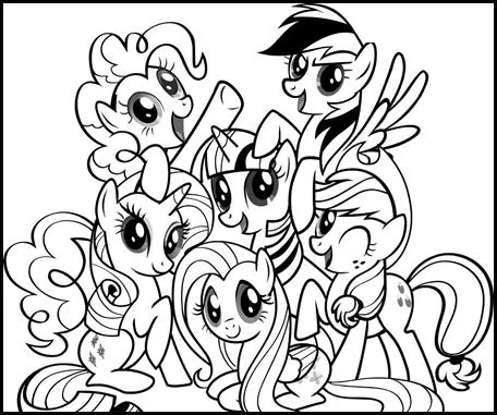 Dibujos para colorear mi little pony - Imagui