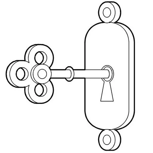 Imagen de una llave para colorear - Imagui