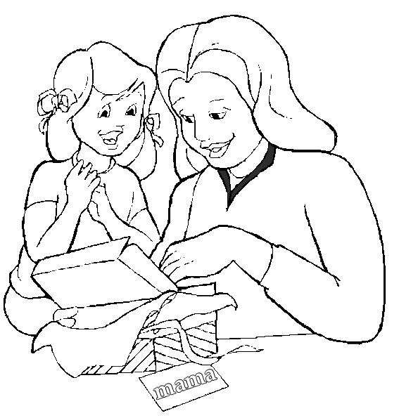 Dibujos para colorear de Dia de la Madre, Plantillas para colorear ... Dibujos para colorear de Dia de la Madre, Plantillas para colorear ...