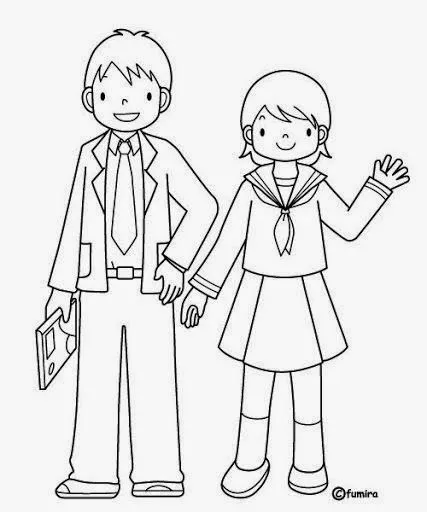Maestra de Infantil: El colegio. Dibujos para colorear. Escenas ... Maestra de Infantil: El colegio. Dibujos para colorear. Escenas ...