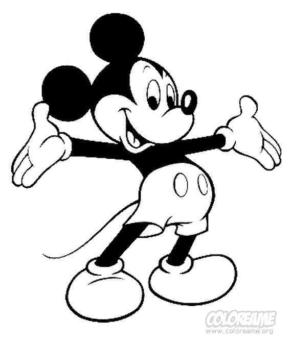 Maestra de Infantil: Mickey y Minnie Mouse. Dibujos para colorear.