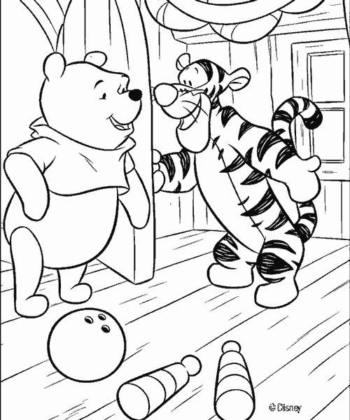 Imagenes de tiger de Winnie Pooh para colorear - Imagui