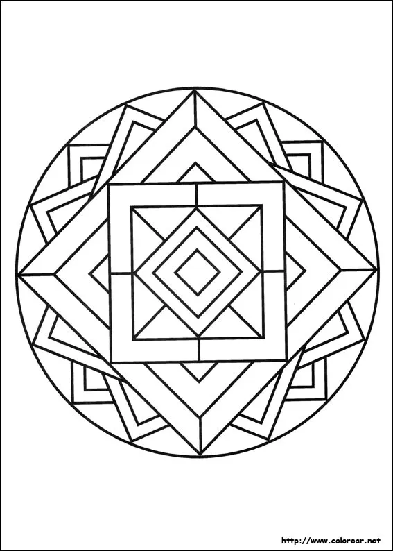 Dibujos de Mandalas para colorear en Colorear.net