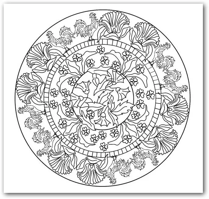 Mandalas para colorear de animales buho - Imagui