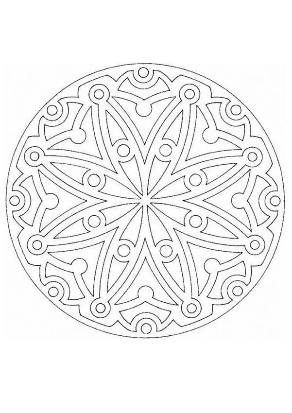 Dibujos para colorear MANDALAS para jovenes - Mosaica