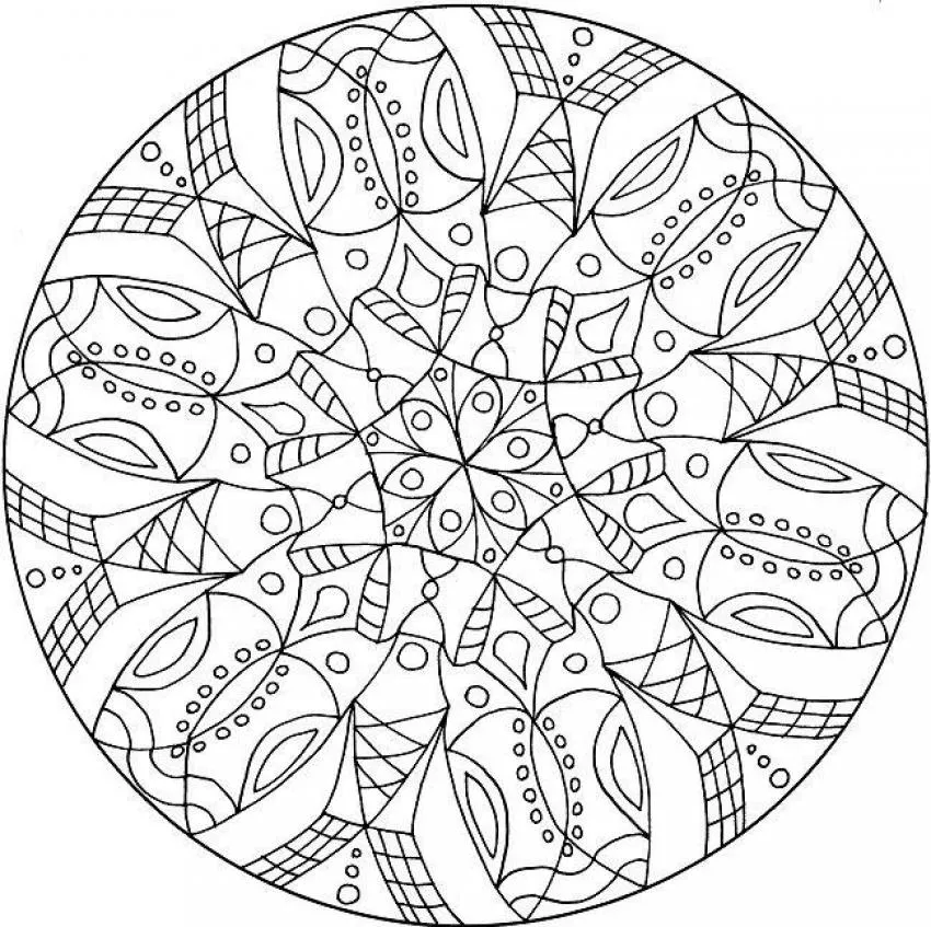 Dibujos para colorear MANDALAS para jovenes - Mandala azteca Dibujos para colorear MANDALAS para jovenes - Mandala azteca