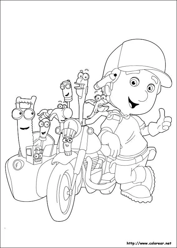 Dibujos para colorear de Manny a la Obra y sus herramientas Dibujos para colorear de Manny a la Obra y sus herramientas