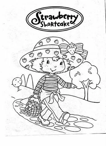 Dibujos para Colorear y Manualidades: Tarta de fresa para colorear Dibujos para Colorear y Manualidades: Tarta de fresa para colorear