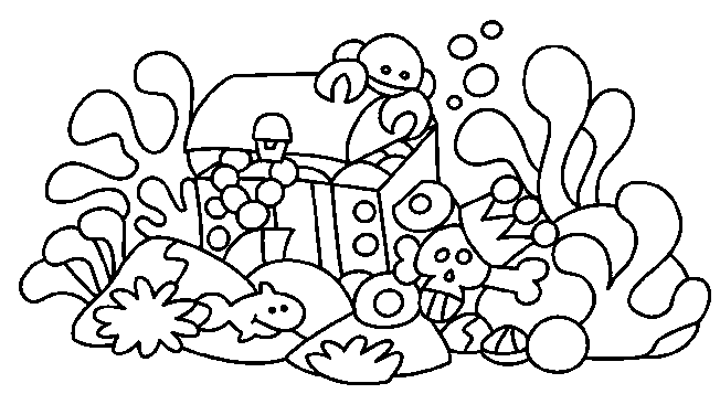 Dibujos para colorear de Mar, fondo marino, tesoros, Plantillas ... Dibujos para colorear de Mar, fondo marino, tesoros, Plantillas ...
