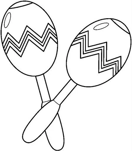 DIBUJOS PARA COLOREAR MARACAS | Dibujos para colorear DIBUJOS PARA COLOREAR MARACAS | Dibujos para colorear