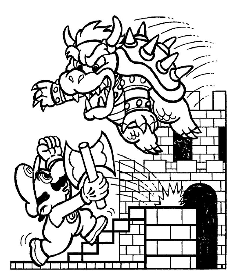 Dibujos para colorear de Mario Bros gratis - Mario Bros - Just Color Niños : Dibujos para colorear para niños