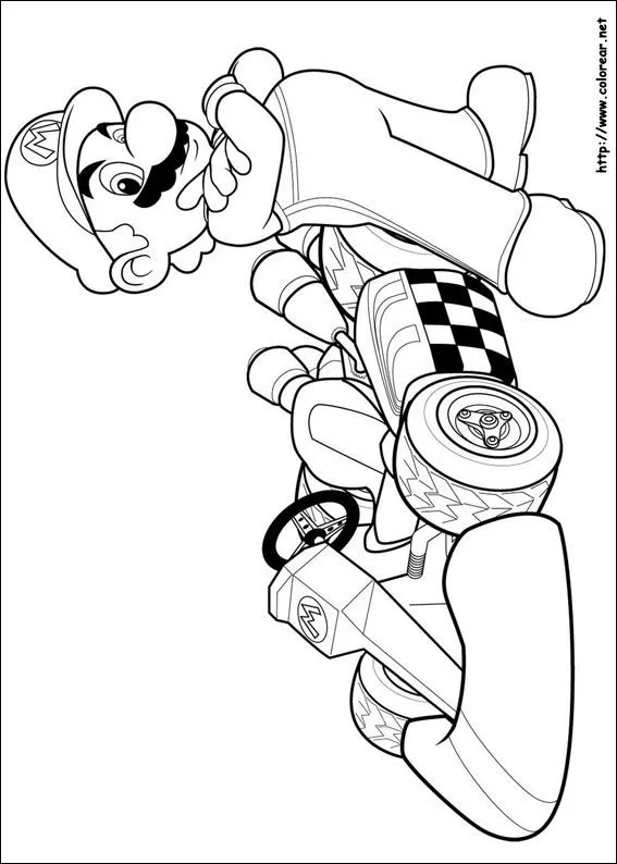Dibujos para colorear de Super Mario Bros.