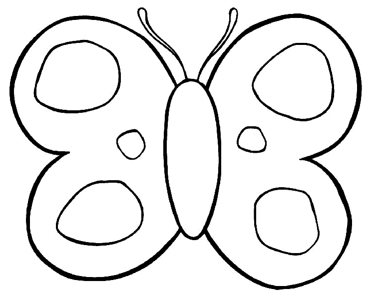 Mariposas para colorear pequeñas - Imagui