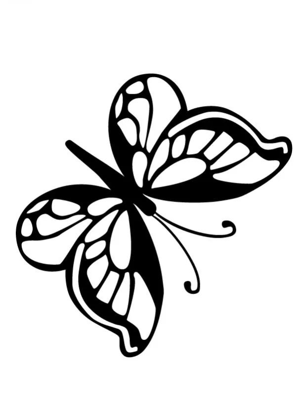 Dibujos para colorear mariposa monarca chistosa - es.hellokids.com Dibujos para colorear mariposa monarca chistosa - es.hellokids.com