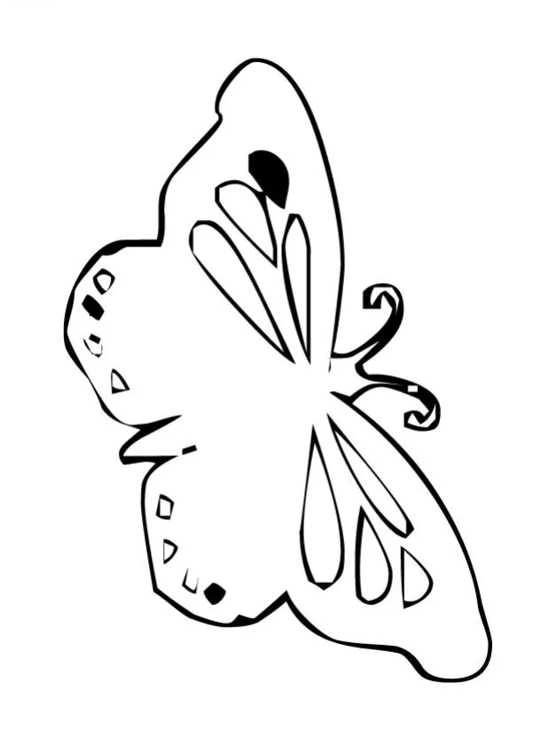 Dibujos para colorear MARIPOSAS, Mariposa plantilla sencilla para ... Dibujos para colorear MARIPOSAS, Mariposa plantilla sencilla para ...