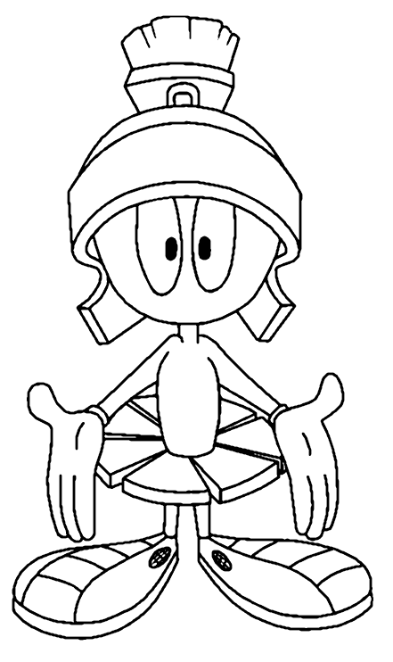 Dibujos para colorear de Marvin el Marciano, Marvin Martian ...